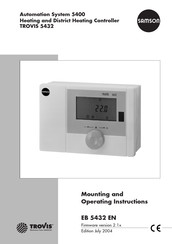 Samson TROVIS 5432 Mounting And Operating Instructions