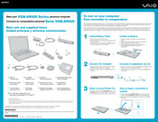 Sony VAIO VGN-AR500 Series Quick Start Manual