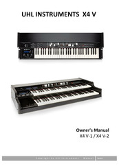 UHL Instruments X4 V Series Owner's Manual