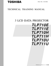 Toshiba TLP-710U Technical Training Manual