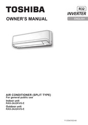 Toshiba RAS-24J2AVG-E Owner's Manual