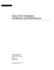 Cisco TelePresence Server 7010 Hardware Installation And Maintenance Manual