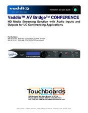 VADDIO AV Bridge CONFERENCE Installation And User Manual