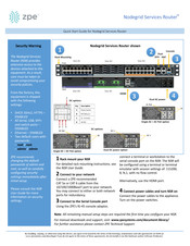 ZPE Nodegrid Services Router Quick Start Manual
