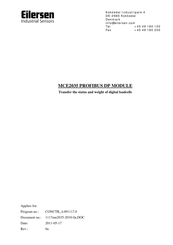Eilersen MCE2035 User Manual