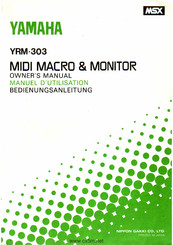 Yamaha YRM-303 Owner's Manual