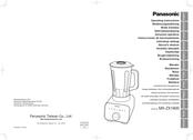 Panasonic MX-ZX1800 Operating Instructions Manual