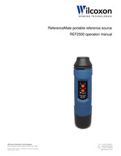 Wilcoxon REF2510 Operation Manual