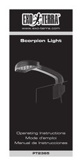 Exo Terra Scorpion Light PT2365 Operating Instructions Manual