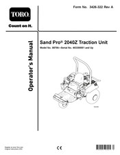 Toro Sand Pro 08706 Operator's Manual