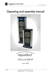 Aqua Computer Aquaduct 240 Operating And Assembly Manual