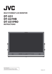JVC DT-U31PRO Instructions Manual