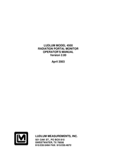 Ludlum Measurements 4500 Operator's Manual