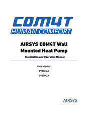 AIRSYS COM4T CV36H2A Series Installation And Operation Manual