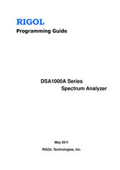 Rigol DSA1000A Series Programming Manual