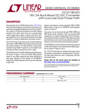 Linear Technology LTC3118 Demo Manual