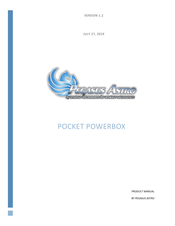 PEGASUS ASTRO POCKET POWERBOX Product Manual