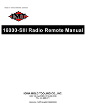 IMT 16000-SIII Manual