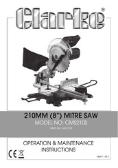 Clarke CMS210S Operation & Maintenance Instructions Manual