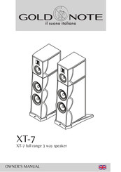 Gold Note XT-7 Owner's Manual