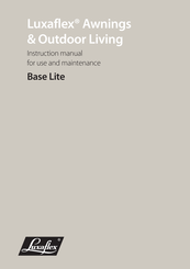 LuxaFlex Base Lite Instruction Manual For Use And Maintenance