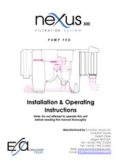 Evolution Aqua NExus 300 Installation & Operating Instructions Manual