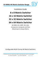 SY SY-MMU Series Installation Manual