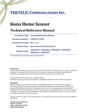 TEKTELIC COMMUNICATIONS Kona Technical Reference Manual