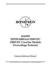 bonitron M3539-S600Ax3-1500VDC Reference Manual