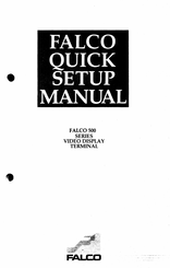 Falco 5600 Quick Setup Manual