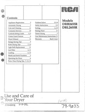 RCA DRB2655R Use And Care Manual