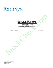 RadiSys P3000BX2 Series Service Manual
