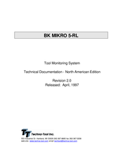 Techna-Tool BK MIKRO 5-RL Technical Documentation Manual