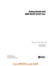 Analog Devices EZ-KIT Lite ADSP-BF537 Getting Started
