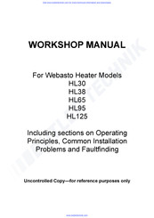 Webasto HL30 Workshop Manual