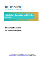 Bluezone 2400 Installation, Operation And Service Manual
