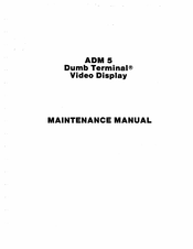 Lear Siegler ADM 5 Maintenance Manual