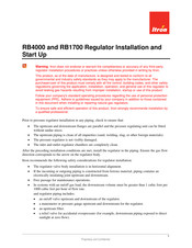 ITRON RB1700 Installation And Start-Up Instructions