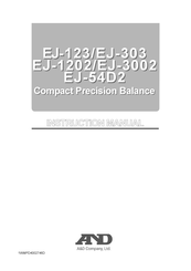 A&D EJ-1202 Instruction Manual