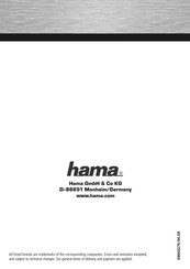 Hama 69044276 Operating	 Instruction