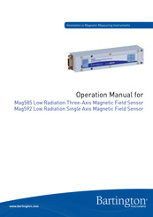 Bartington Mag585 Operation Manual