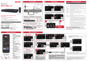 Sanyo FWBP706F Setup Manual