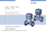 Burkert 2730 Series Operating Instructions Manual