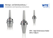 WTE HPH 3 Multi Installation And Operating Instructions Manual