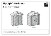 Palram SkyLight Shed 6x3 Tan Assembly Instructions Manual