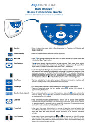 Arjohuntleigh Bari-Breeze Quick Reference Manual