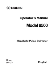 Nonin 8500 Operator's Manual