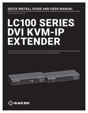 Blackbox KVXLCF-100 Quick Install Manual And User Manual