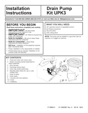 GE UPK3 Installation Instructions Manual