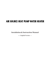 EcoPlus SWBC-3.0H-A/P Installation Instructions Manual